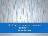 ICU protocol for preeclampsia.pptx